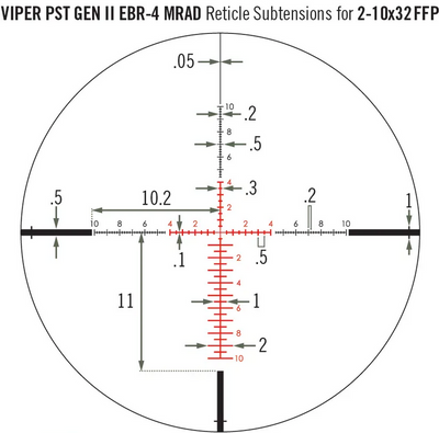 VORTEX VIPER PST Gen II 2-10x32 FFP - Arizona Field Optics